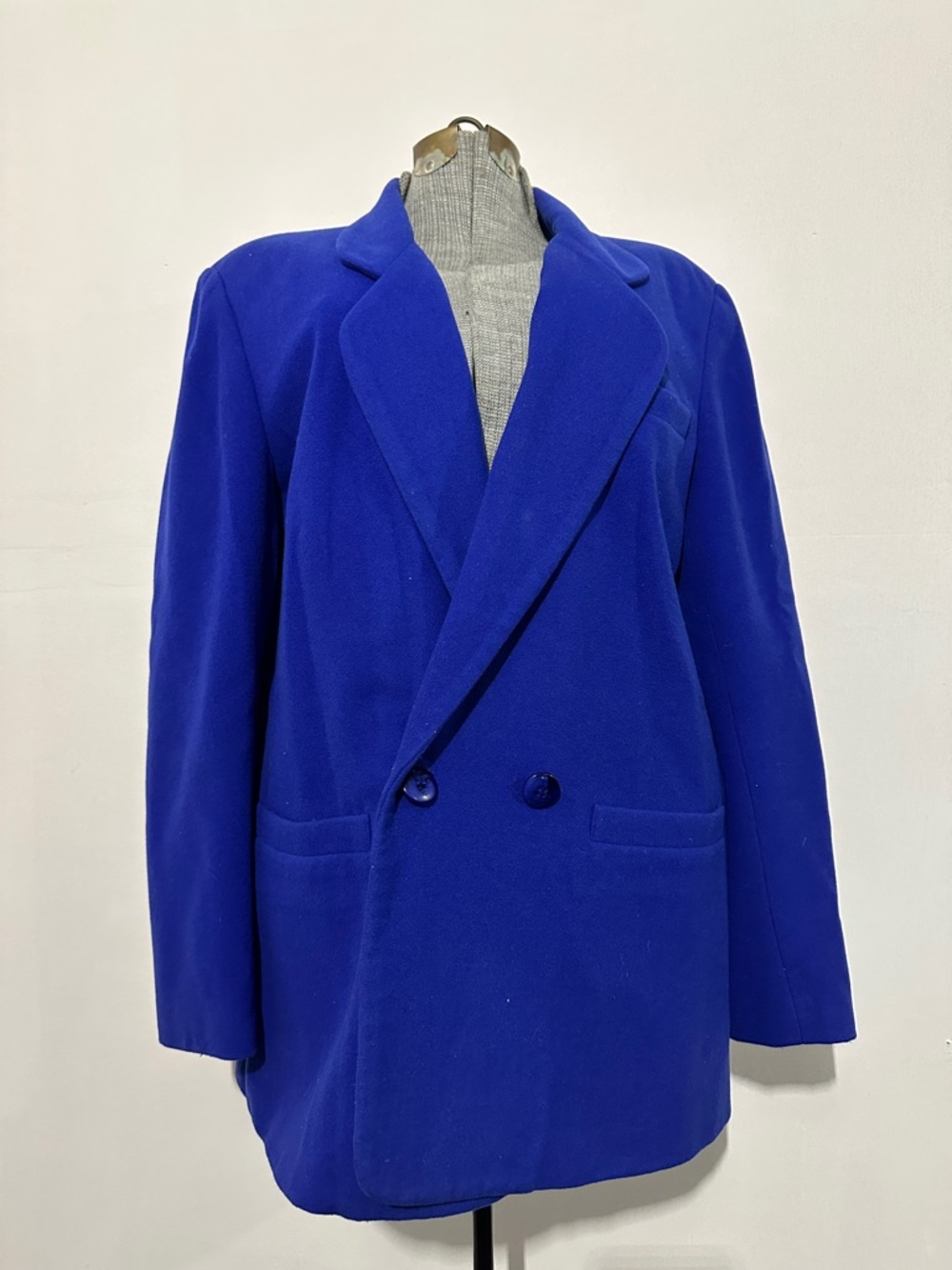 Casual Corner Women's Cobalt Blue Double-Breasted Blazer